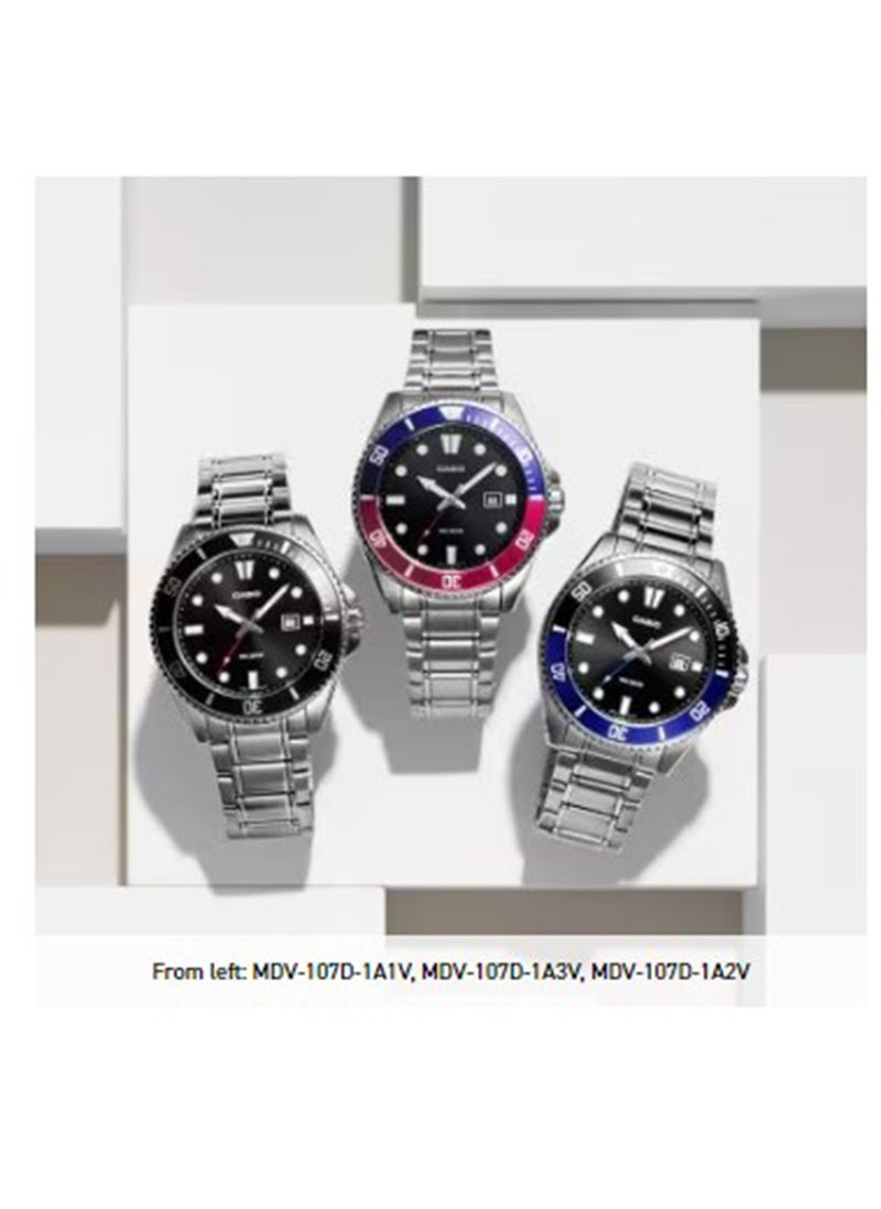 CASIO Standard Men's MDV-107D-1A2VDF Analog Wrist Watch - Image 3