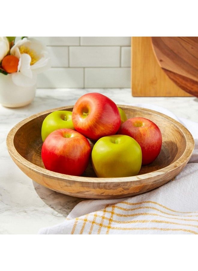 Juvale Artificial Fruit Red And Green Fake Apples For Home Decor Photography (2.5 In 6 Pack)  - Image 3