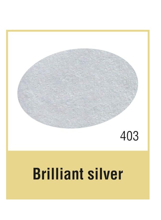 TRG Metallic Shoe Cream # 403 Brilliant Silver 50ml - Image 2