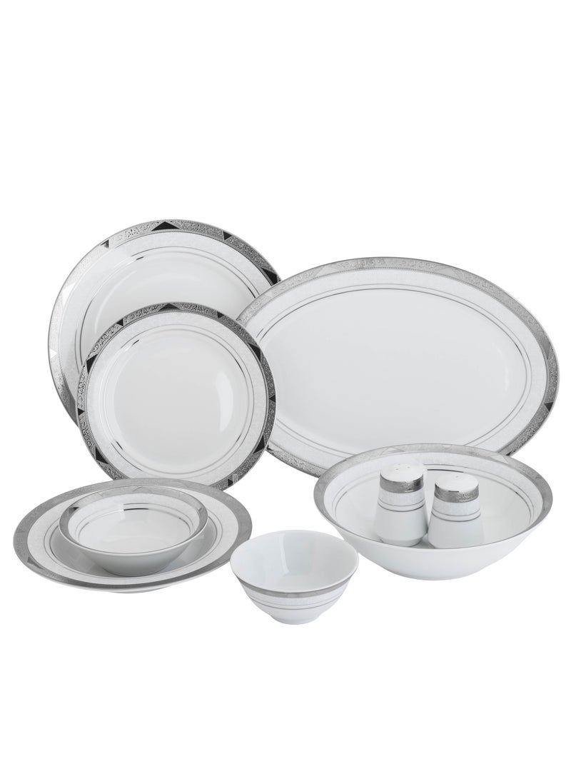 كازا روزا طقم عشاء من البورسلين 32 قطعة لـ 6 أشخاص - Image 1