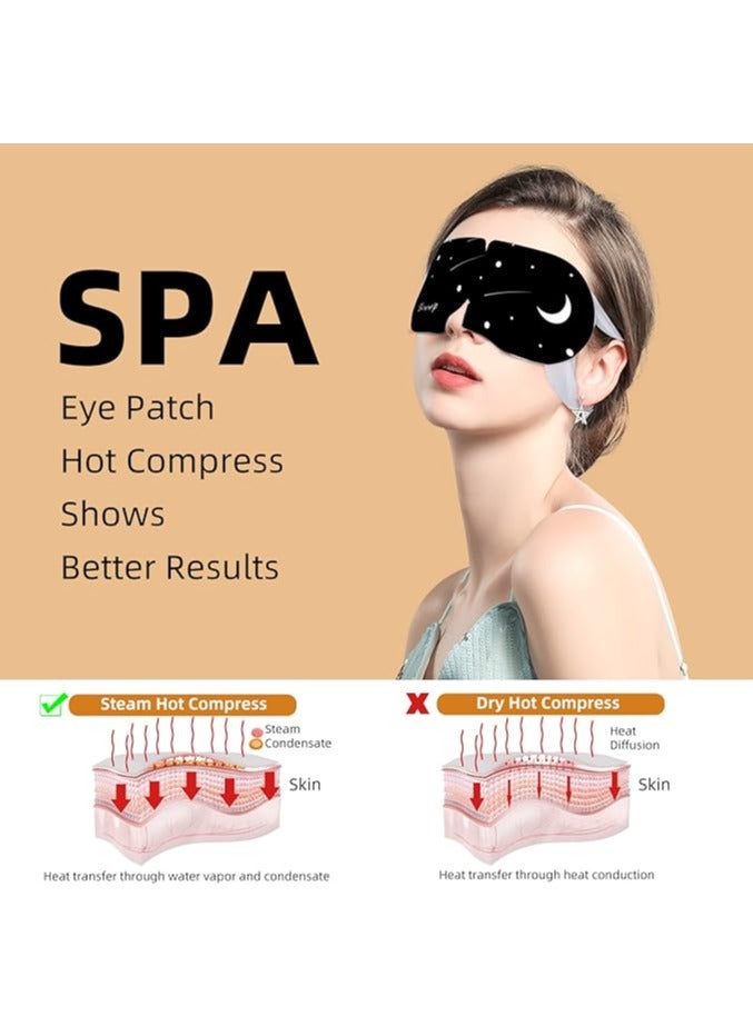 general 20 packs of steam eye masks Eye Warmers Self-heating eye masks Sleeping mask Dry eye fatigue heated eye mask Disposable moist heat compress eye mask A great gift for men and women - Image 5