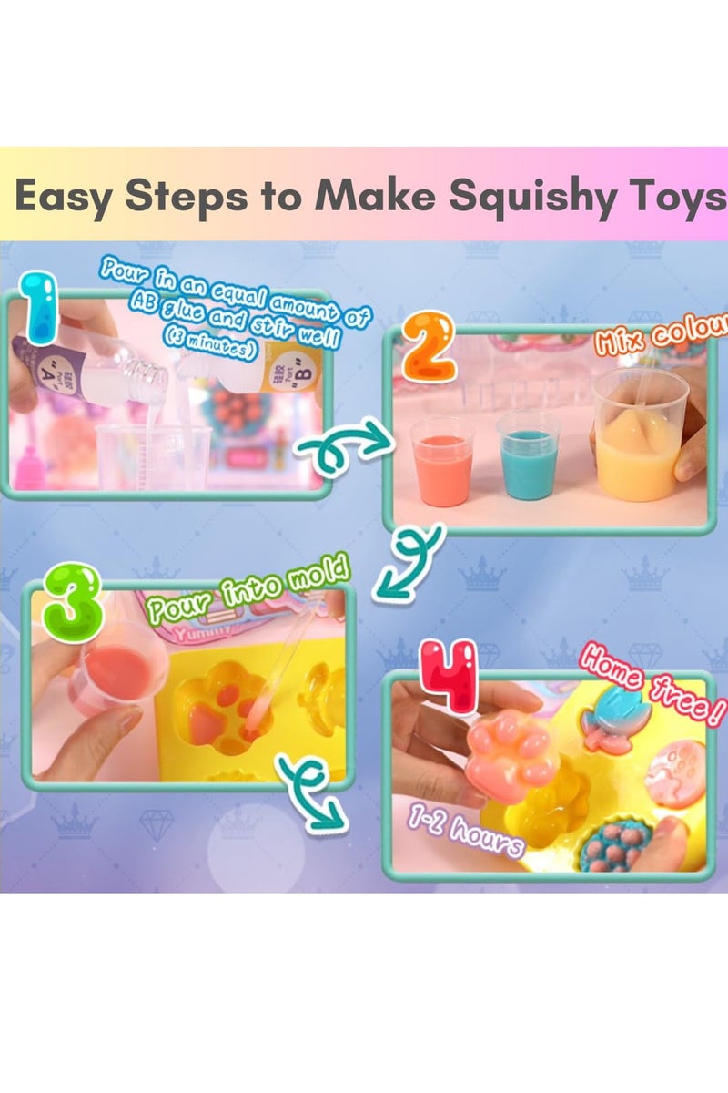 قائمة المنتجات ذات الصلة Squishy ألعاب DIY Kit للأطفال، مجموعة الحرف المرحة للعب الإبداعي والإغاثة من الإجهاد، Squishies الإغاثة من الإجهاد للأطفال حزب المفضلات، Fidget ألعاب Squishy مناسبة للبالغين للأطفال - Image 2