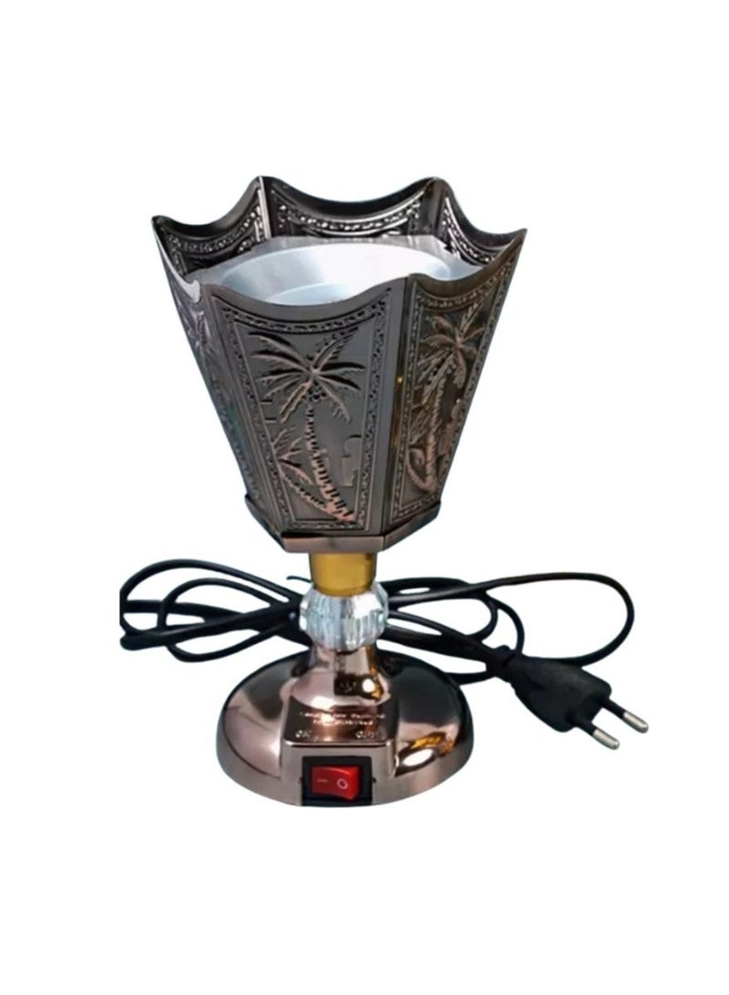 Medium Hexagonal Charcoal Incense Burner - Brown - Model WF001 V - Image 1