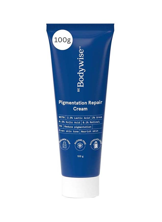 Be Bodywise Pigmentation Cream | With 2.5% Lactic Acid, 2% Urea, Retinol And Kojic Acid  Treats Dark Patches And Rough Skin On Elbows, Knees, Back Of Neck And Thighs  - Image 1