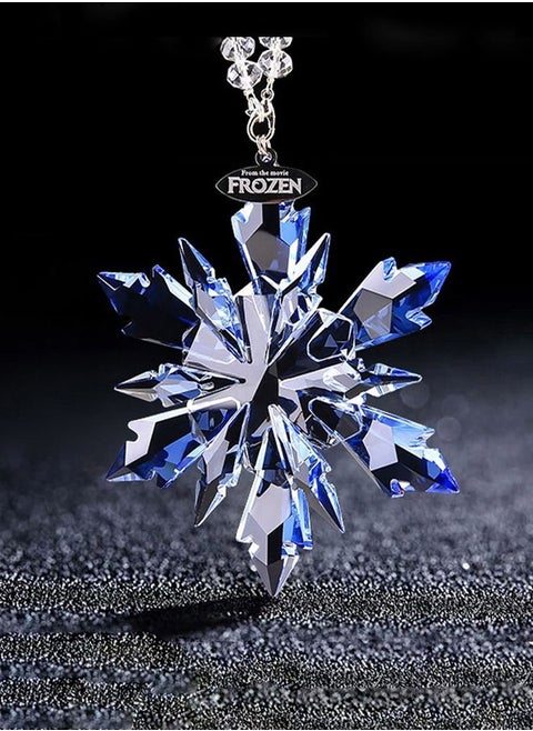 Car Blue Crystal Pendant Rearview Mirror Pendant Car And Home Decoration Pendant