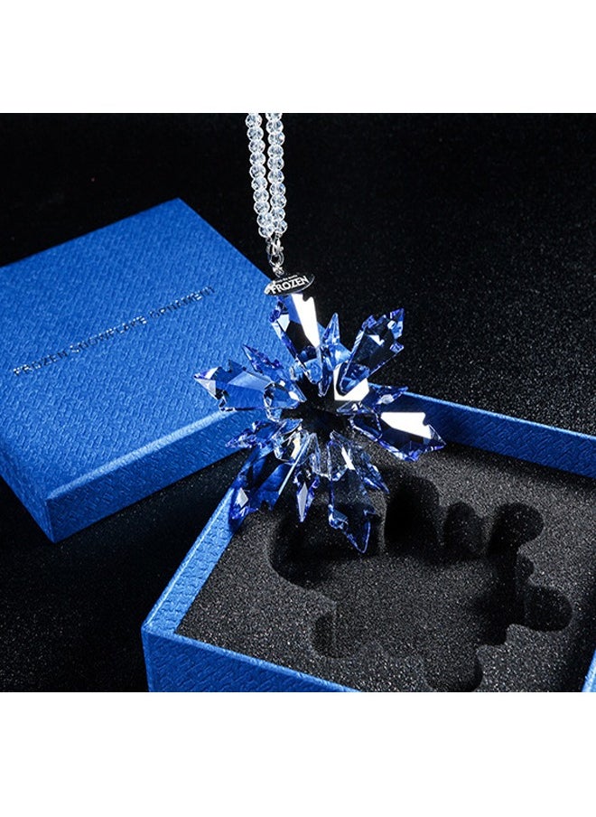 Disney FROZEN - Car Blue Crystal Pendant Rearview Mirror Pendant Car And Home Decoration Pendant - Image 1