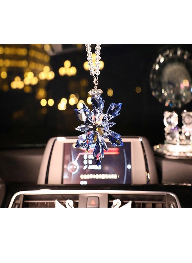 Disney FROZEN - Car Blue Crystal Pendant Rearview Mirror Pendant Car And Home Decoration Pendant - Image 1