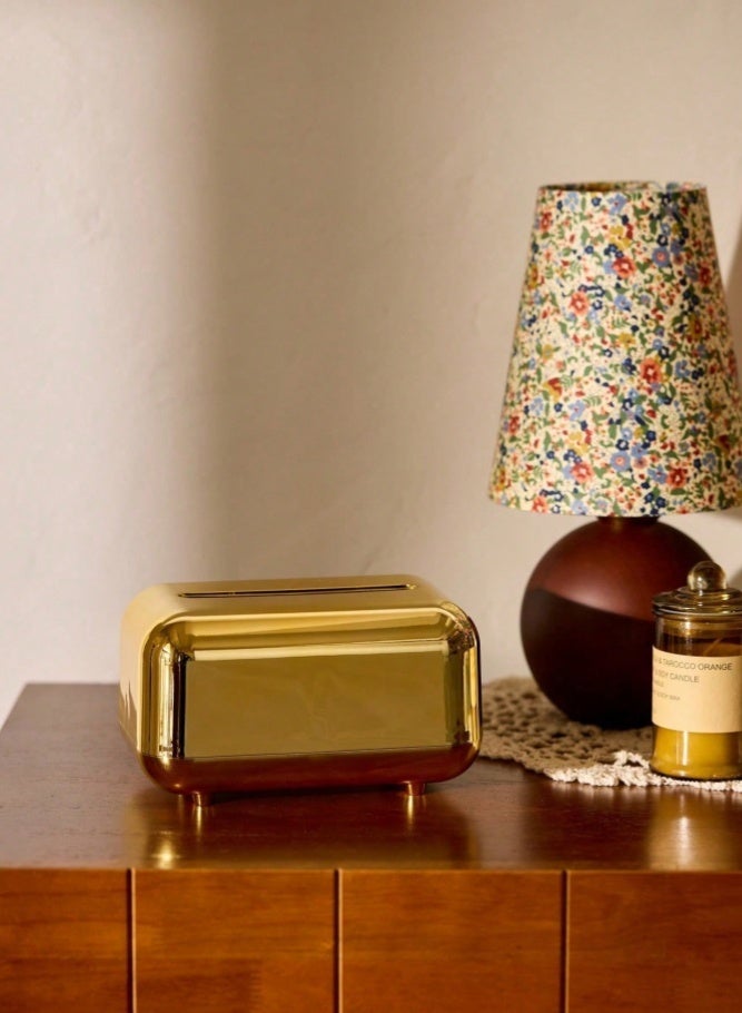 MAIDI Luxury Golden Tissue Boxes Storage Napkin Holder Paper Case Organizer Ornament Craft Desktop Tissue Holder Kitchen Tissue Box - Image 5