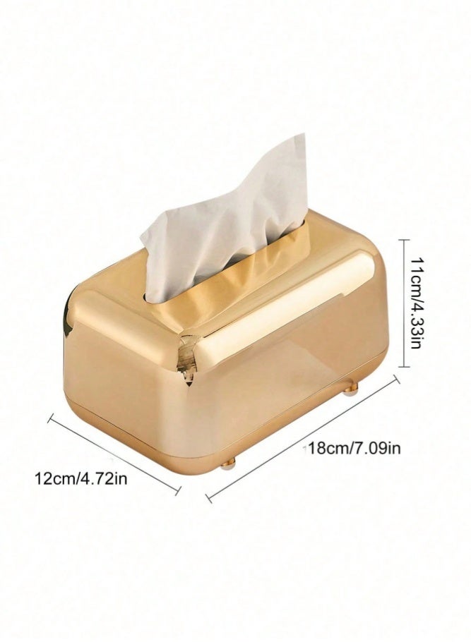 MAIDI Luxury Golden Tissue Boxes Storage Napkin Holder Paper Case Organizer Ornament Craft Desktop Tissue Holder Kitchen Tissue Box - Image 3