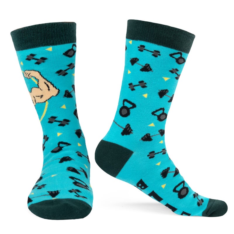 Lavley Do You Even Lift Bro? Funny Socks For Men - Novelty Gifts for Weight Lifters - Image 4