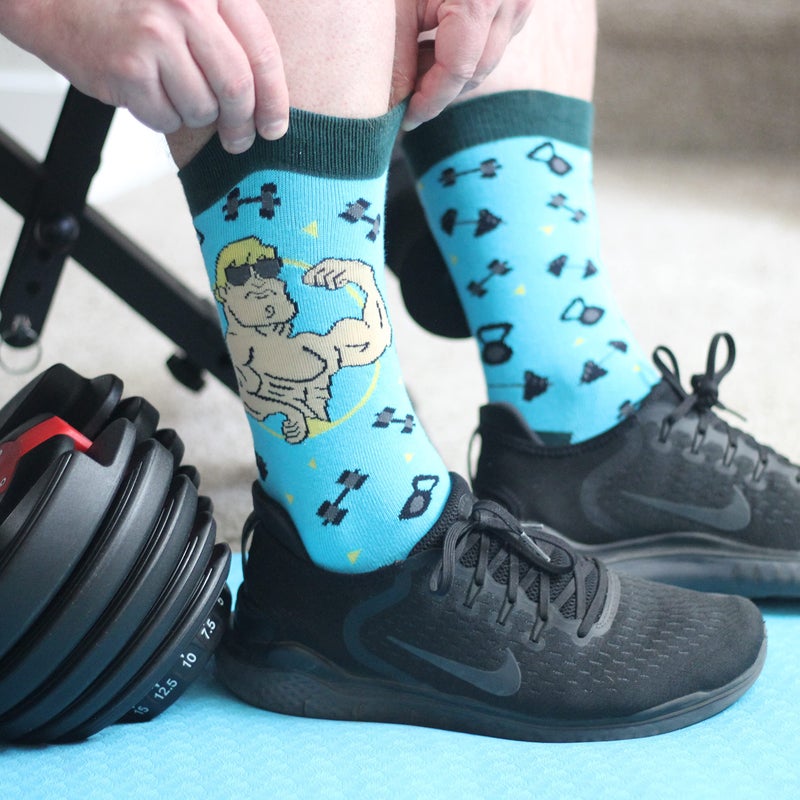 Lavley Do You Even Lift Bro? Funny Socks For Men - Novelty Gifts for Weight Lifters - Image 5