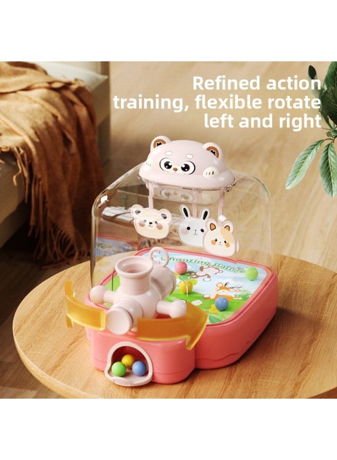2025 Electric Pinball Machine Shooting Game Machine Playing Beads Puzzle Concentration Parent-child Children's Toys Boys And Girls-Colour:Hand-eye Coordination丨educational And Fun丨abs Material-Specification:Locke Green丨cute Bear Bead Shooting Machine [12 Marbles + Exquisite Marble Machine] - Image 3