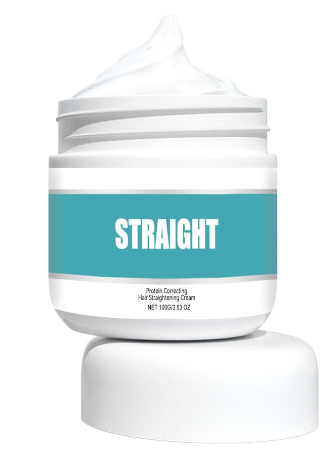 Grospe Protein Hair Straightening Cream, Protein Correcting Hair Straightening Cream for Curly Hair for Smooths Frizz, Hydrating Hair Mask for All Hair Types 3.53 OZ - Image 1