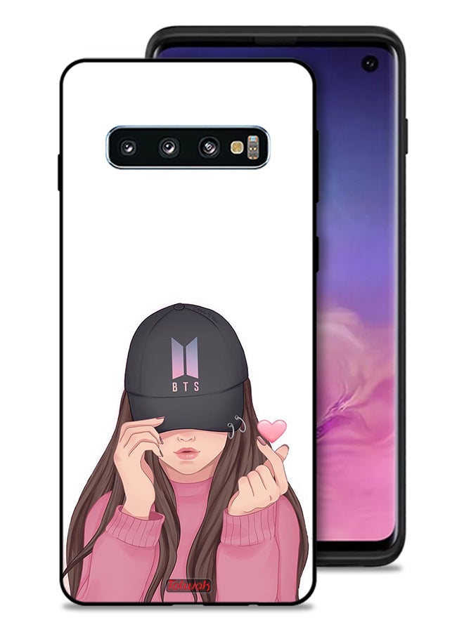 Tolwak Samsung Galaxy S10 Protective Case Cover Girl Making Snap - Image 1