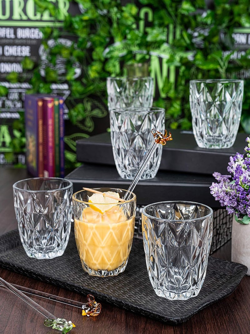 Goodhomes Glass Water Juice Glasses Set of 6Pcs Clear 260Ml - Image 1