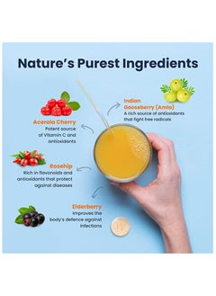 WELLBEING NUTRITION Vitamin C With Zinc Natural And Organic Immunity Booster 1000mg Vitamin C, 16 Effervescent Tablets  - Image 3