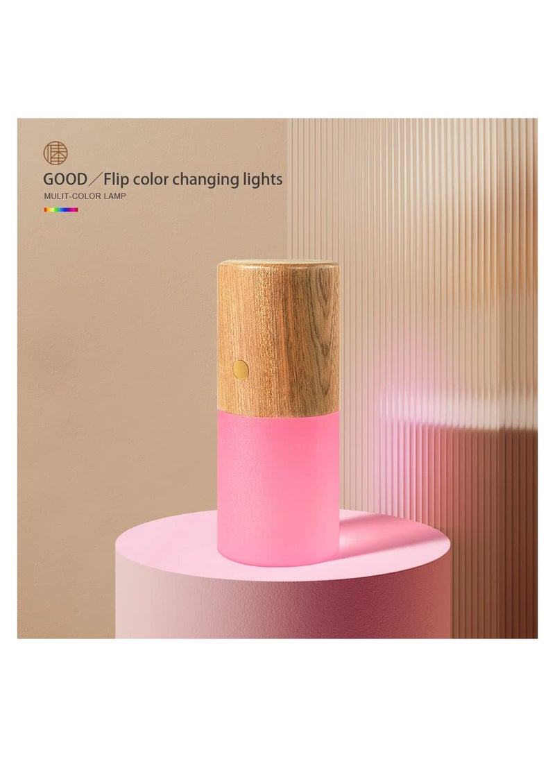 SOLARAE Acrylic Touch Lamp, (7 Color Changing RGB) Gravity Sensor Night Light Kids Night Light Touch Activated Bedroom Lamp Battery Operated Lamp for Bedroom Living Room,Kids Room,College Dorm,Office - Image 2