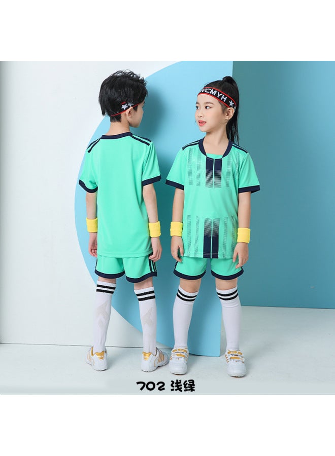 Fb702 Light Green Short Sleeve Football Jersey - Image 1