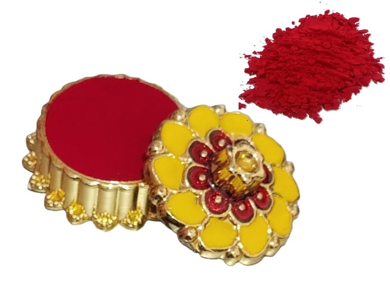 DeLegarde Red Sindoor Powder Small Fancy Gift box for Women Puja Tilak Suhaag Sindur 8 gm - Image 1
