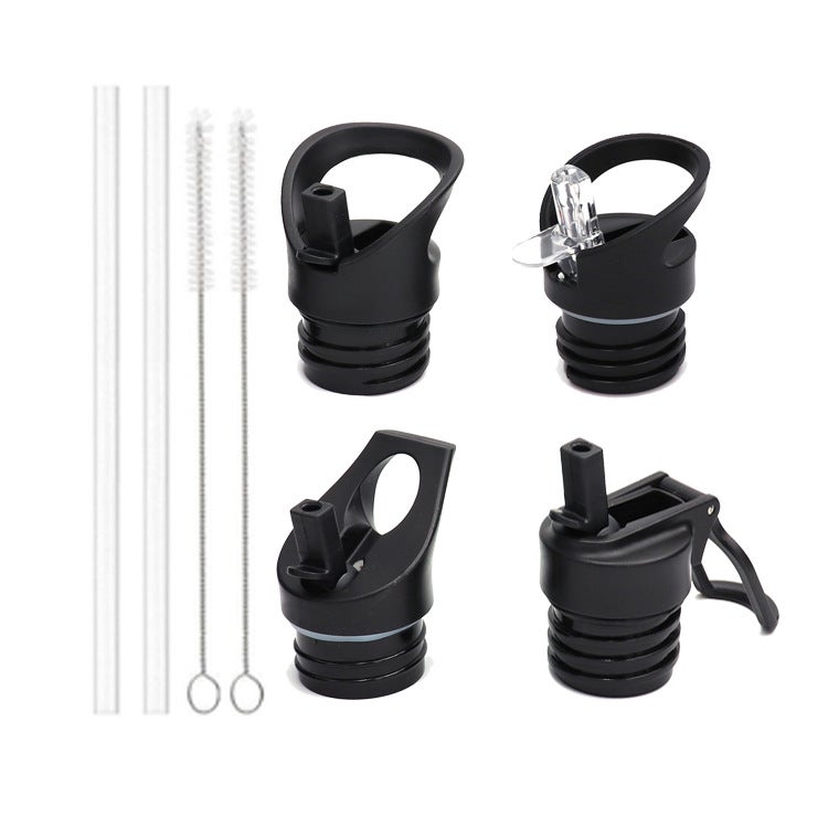 Pp Plastic Suction Nozzle Cover Sports Bottle Inner Middle Mouth Straw Cover Space Pot Vacuum Cup Cover Small Mouth Standard Mouth Transparent Cover - Image 2