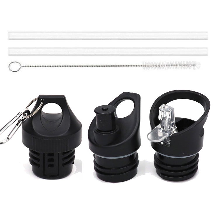 Pp Plastic Suction Nozzle Cover Sports Bottle Inner Middle Mouth Straw Cover Space Pot Vacuum Cup Cover Small Mouth Standard Mouth Transparent Cover - Image 4
