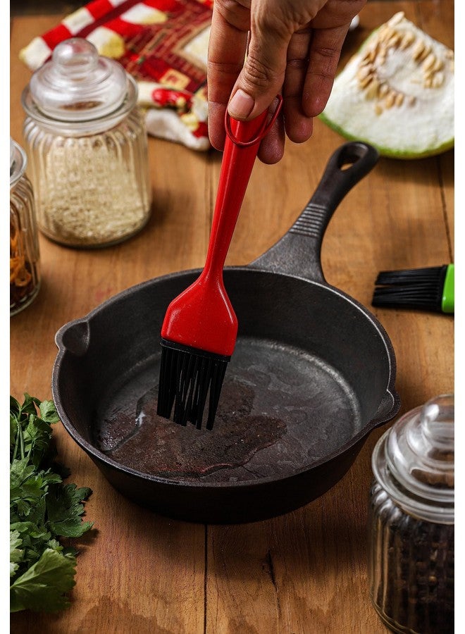 Clazkit Silicone Basting Brush, Stainless Steel Basting Brush with Silicone Bristles for BBQ/Grilling/Pastry/Turkey Baster, BPA Free- Red - Image 4