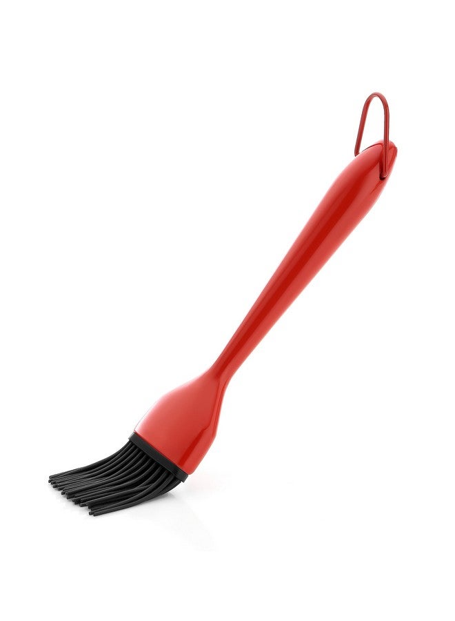 Clazkit Silicone Basting Brush, Stainless Steel Basting Brush with Silicone Bristles for BBQ/Grilling/Pastry/Turkey Baster, BPA Free- Red - Image 2