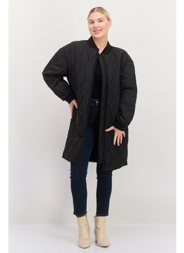 HUGO by Hugo Boss Women Quilted Parker Jacket, Black  - Image 4