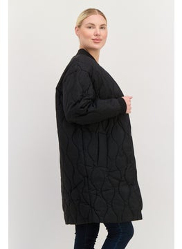 HUGO by Hugo Boss Women Quilted Parker Jacket, Black  - Image 2