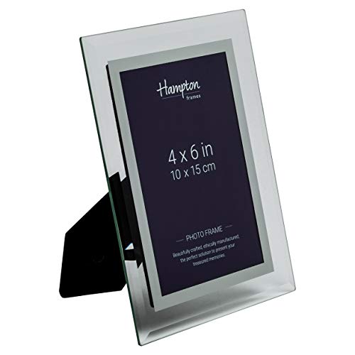 Hampton Frames MIRROR Finished Mirror Glass Photo Picture Display Frame 4x6 10x15cm GTM24046