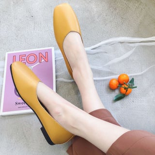 Foreign Trade 2021 Spring New Flat Shoes Womens Korean Style Square Toe Set Feet Soft Bottom Bean Shoes Fashion Shallow Mouth Cross-Border Yellow - pzsku/Z2ECB477FF36DDB928F96Z/45/1746199114/99e09ca6-b002-4212-86cc-89459e269ea5