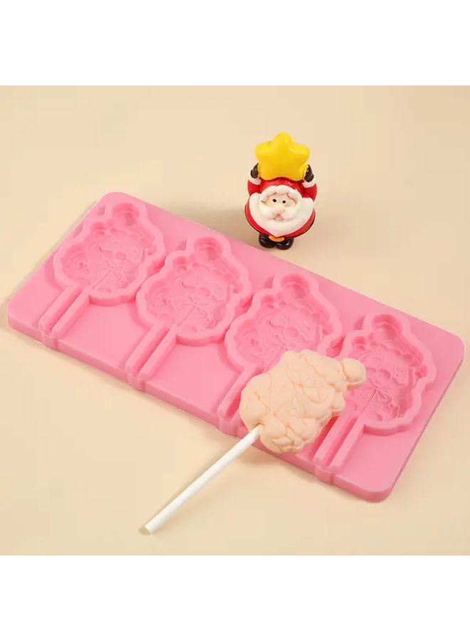 Y 181 Santa Claus Silicone Lollipop Mold For Baking Cake Candy Fondant - Image 2