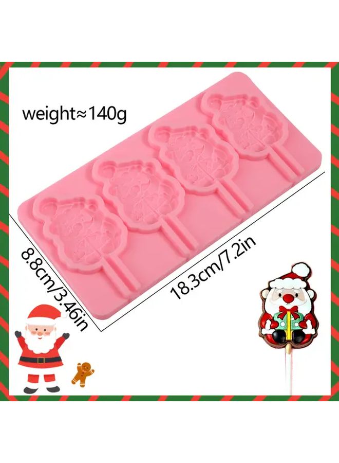 Y 181 Santa Claus Silicone Lollipop Mold For Baking Cake Candy Fondant - Image 3