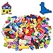 EKIND Regular Colors 8 Shapes Classic Educational Building Bricks Set Compatible with All Major Brands Cultivate Logic Creativity for Kids 300 Pcs - Image 2
