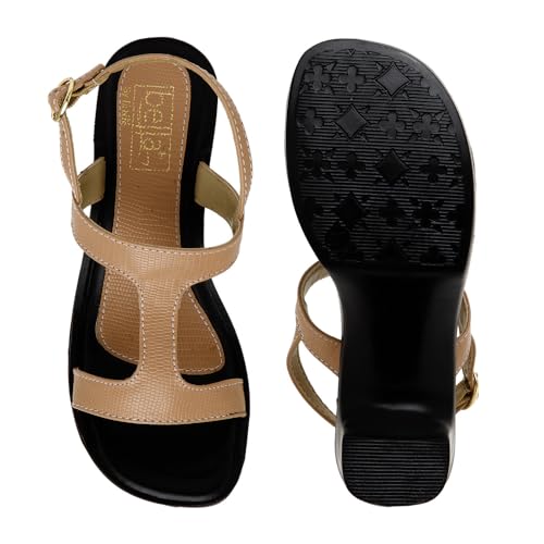 Bella Women Fashion Heel with Back Strap Pink Sandal | Durable | Stylish | Comfortable | Slip Resistant | Lightweight and Breathable UK39 - Image 5