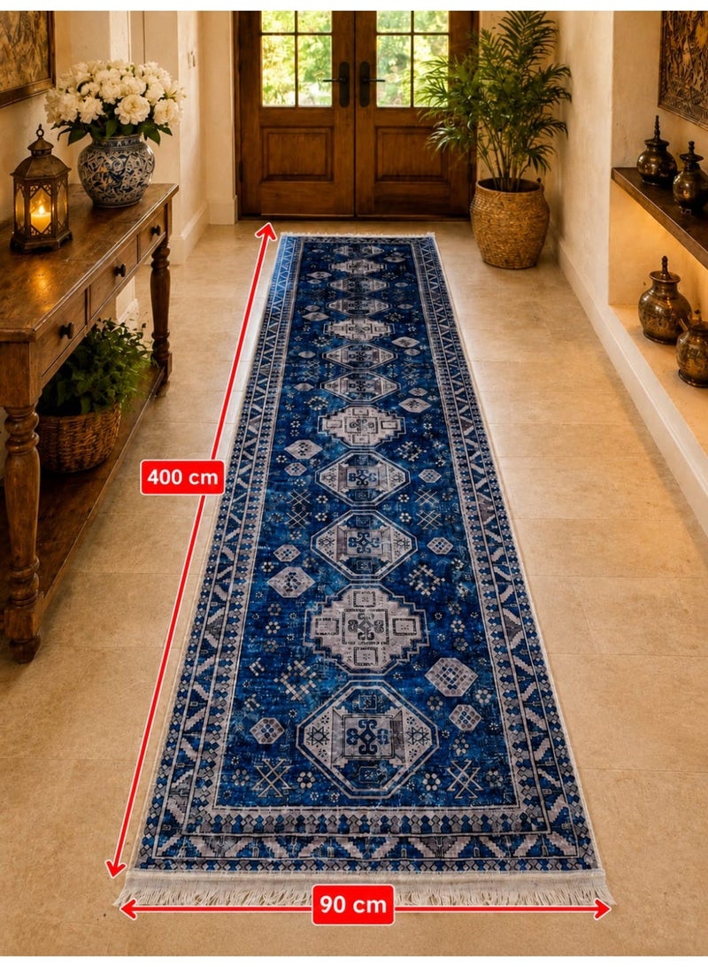 Long Hallway Runner Rug (400 x 90 cm) – Nano-ceramic finish, soft texture, and luxurious design. - Image 2