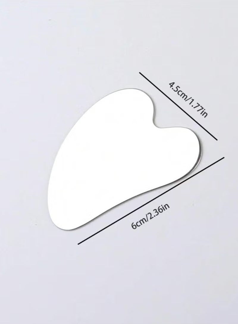 أداة تدليك الوجه غواشا معدن لتدليك الوجه ، العينين ، الرقبة ، الجسم وشد البشرة - Image 1