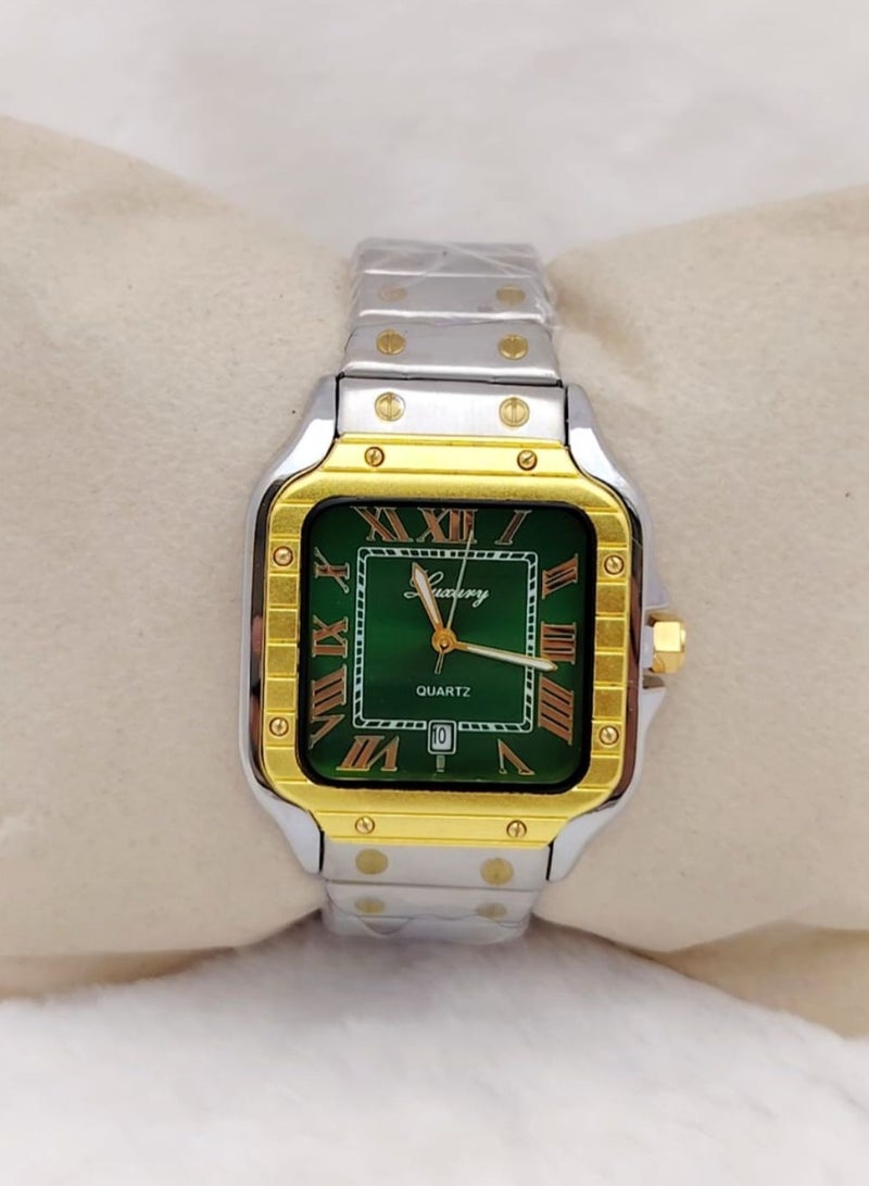 Luxure Men's stainless steel watch, waterproof, modern, and of high quality