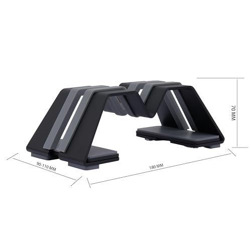Psitek Adjustable Vertical Laptop Stand - Aluminum, Universal Fit for All Laptops (10-30mm Thickness) - Fashion Design, Adjustable Width, Anti-Slip & Scratch-Resistant, Patented Design - Image 5