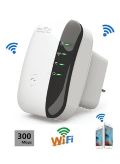 Wireless 300Mbps Wifi Router Range Extender White