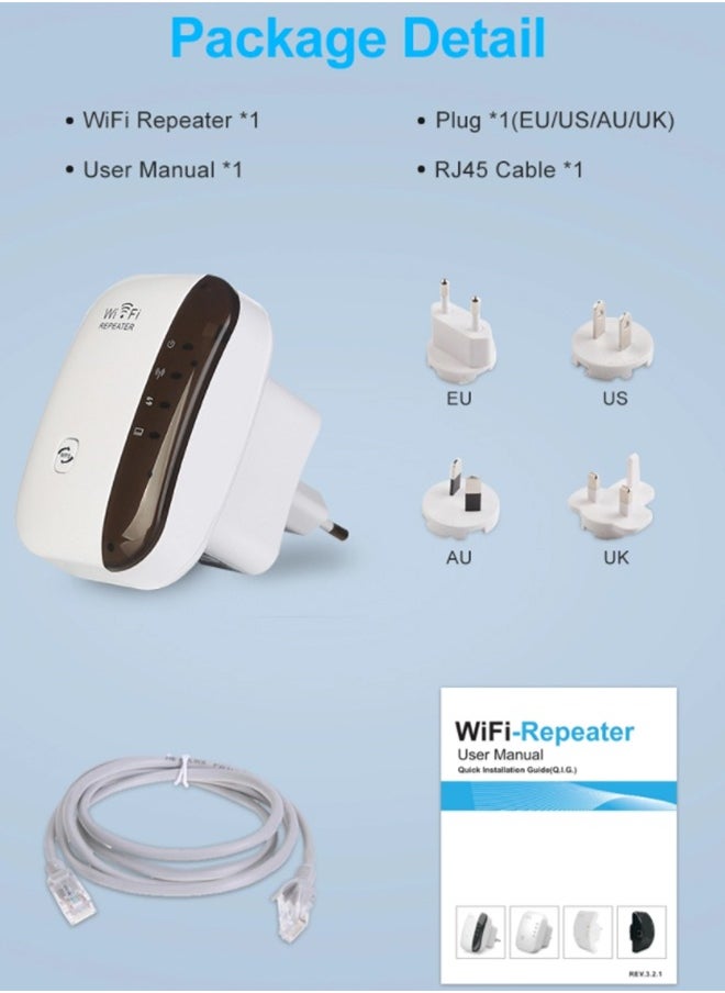 Generic - Wireless 300Mbps Wifi Router Range Extender White - Image 1