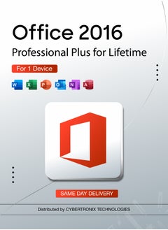 Office Office 2016 Professional Plus - Lifetime Subscription for 1 Device | Digital License | Same Day Delivery 
