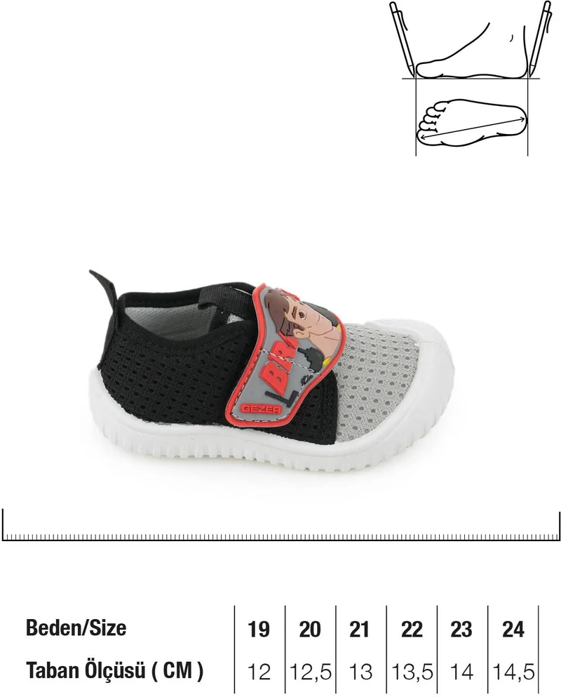 Gezer Summer Braveman Linen Baby Velcro Adjustable Boys' Shoes