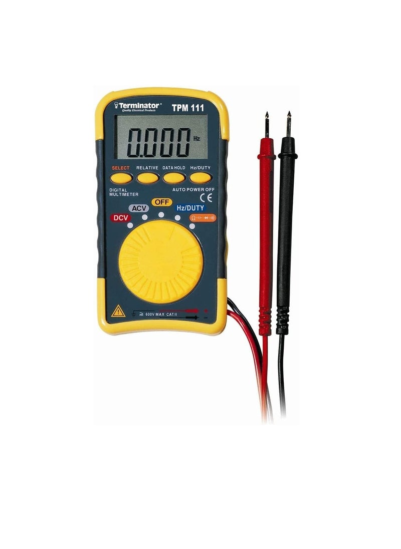 Terminator Pocket Digital Multimeter Palm Size Multi Meter TPM-111