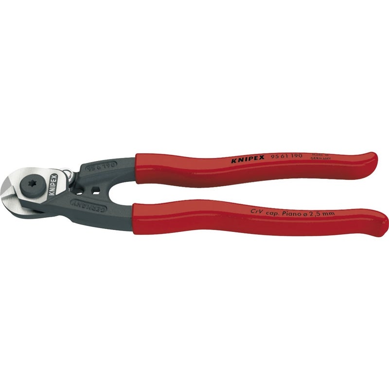 Knipex Tools 95 61 190 SBA Wire Rope Cutters, 7-1/2 inches - Image 1