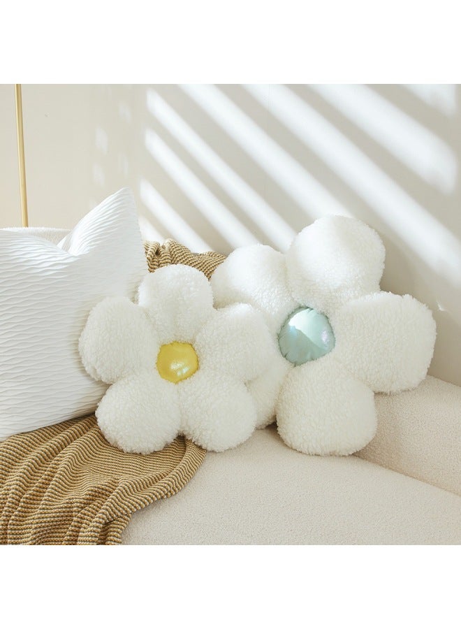 Nordic INS Style Plush Flower Cushion Daisy Pillow Soft Cute Little Bee Doll Star Fan Hand-made Doll-Color:Bee-Height:50cm