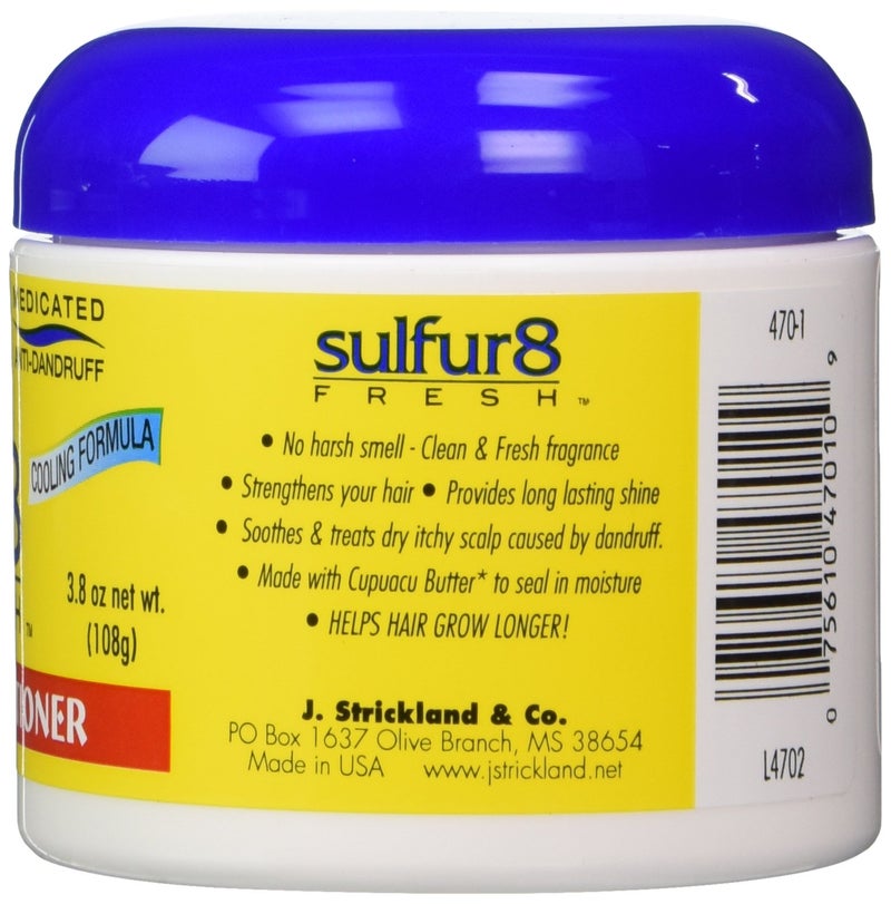 Sulfur 8 Fresh Medicated Anti-dandruff Hair & Scalp Conditioner 4 Oz (3.8 oz net wt.) - Image 2