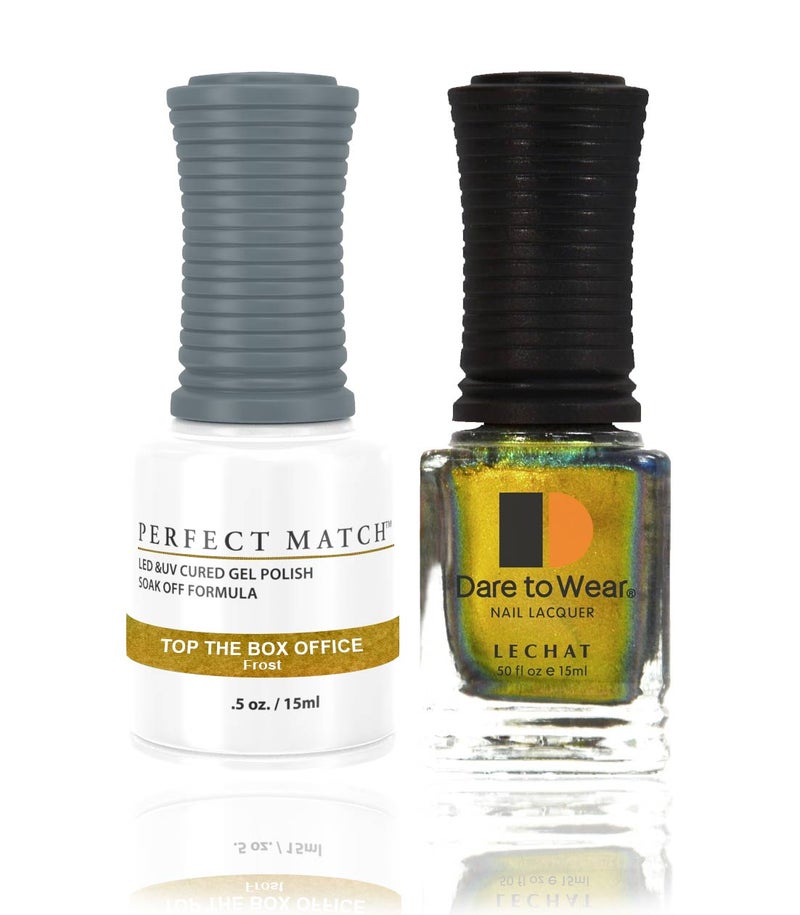 Lechat Perfect Match Gel Nail Polish 15ml Soak Off Long Lasting High Shine UV LED Gel Non Toxic Easy Application Wide Color Range for Manicure and Pedicure Top the Box Office PMS82