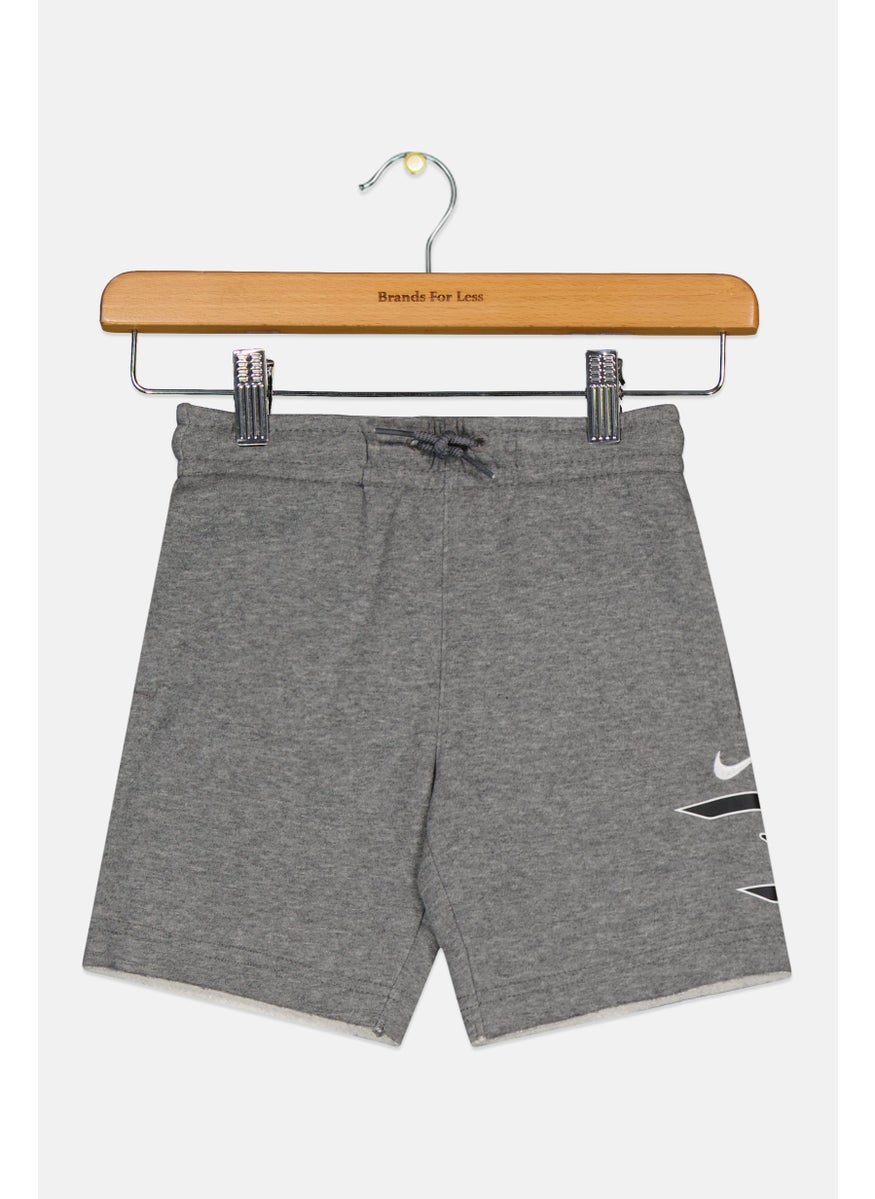 Nike 3Brand by Russell Wilson - Toddler  Boy Sportswear Fit Brand Logo Outdoor Shorts, Grey - Image 1