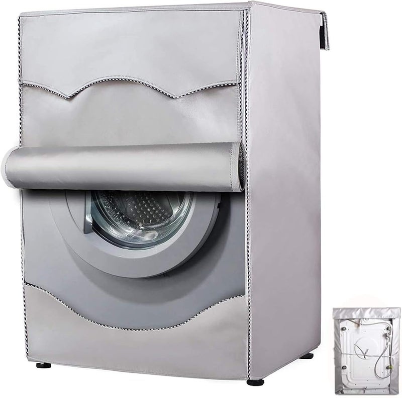 Funi Silver Coating Oxford Cloth Full-automatic Roller Washing Machine Washer Dryer Cover Waterproof Sun-resistant Dust Cover - Image 1